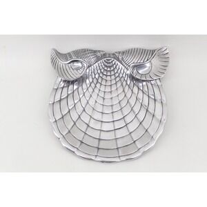 Vintage Arthur Court Sea Shell‎ Dish Plate Aluminum 1986